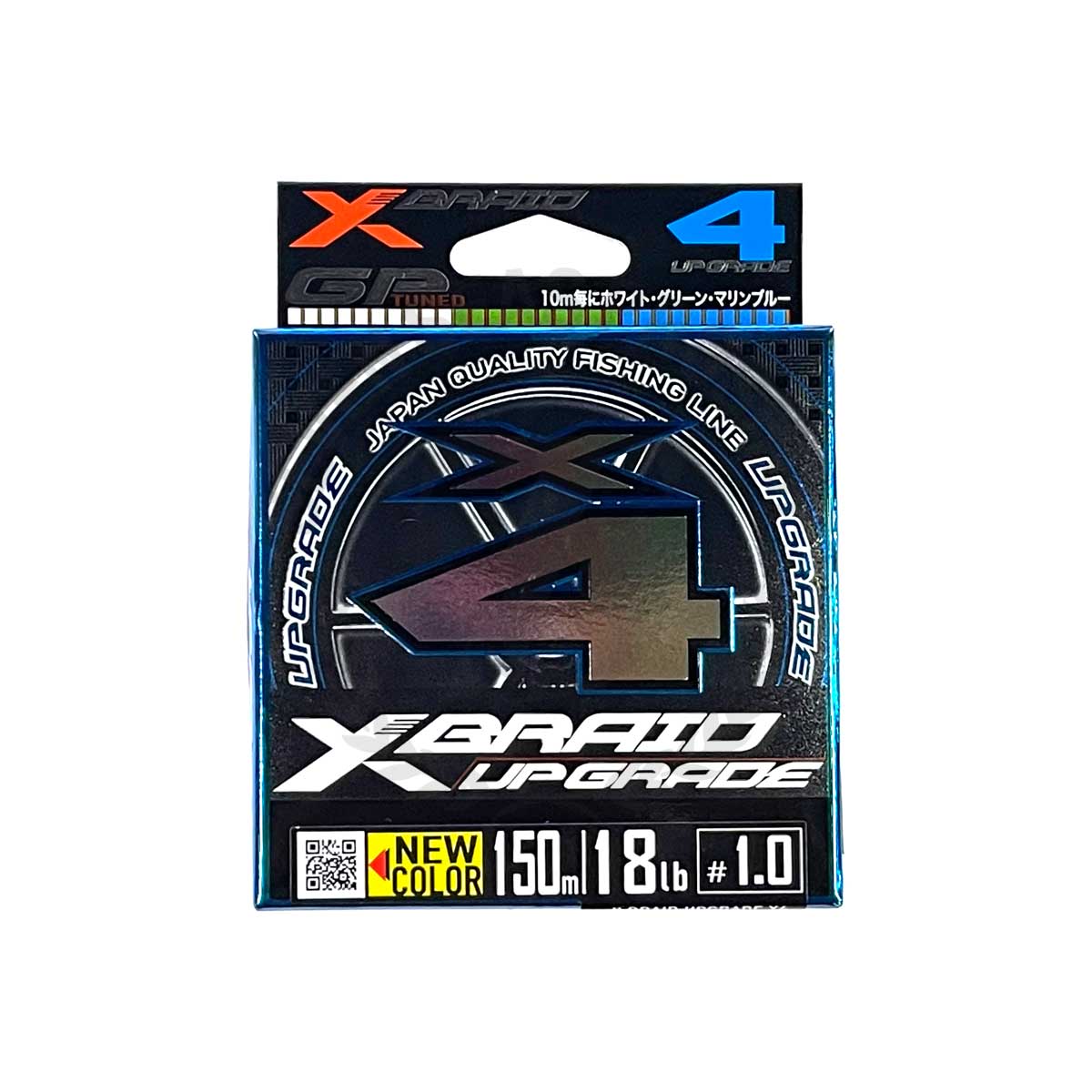 YGK X-Braid Upgrade X4 150m #PE-1.0 (New Multi Color)*สายพี