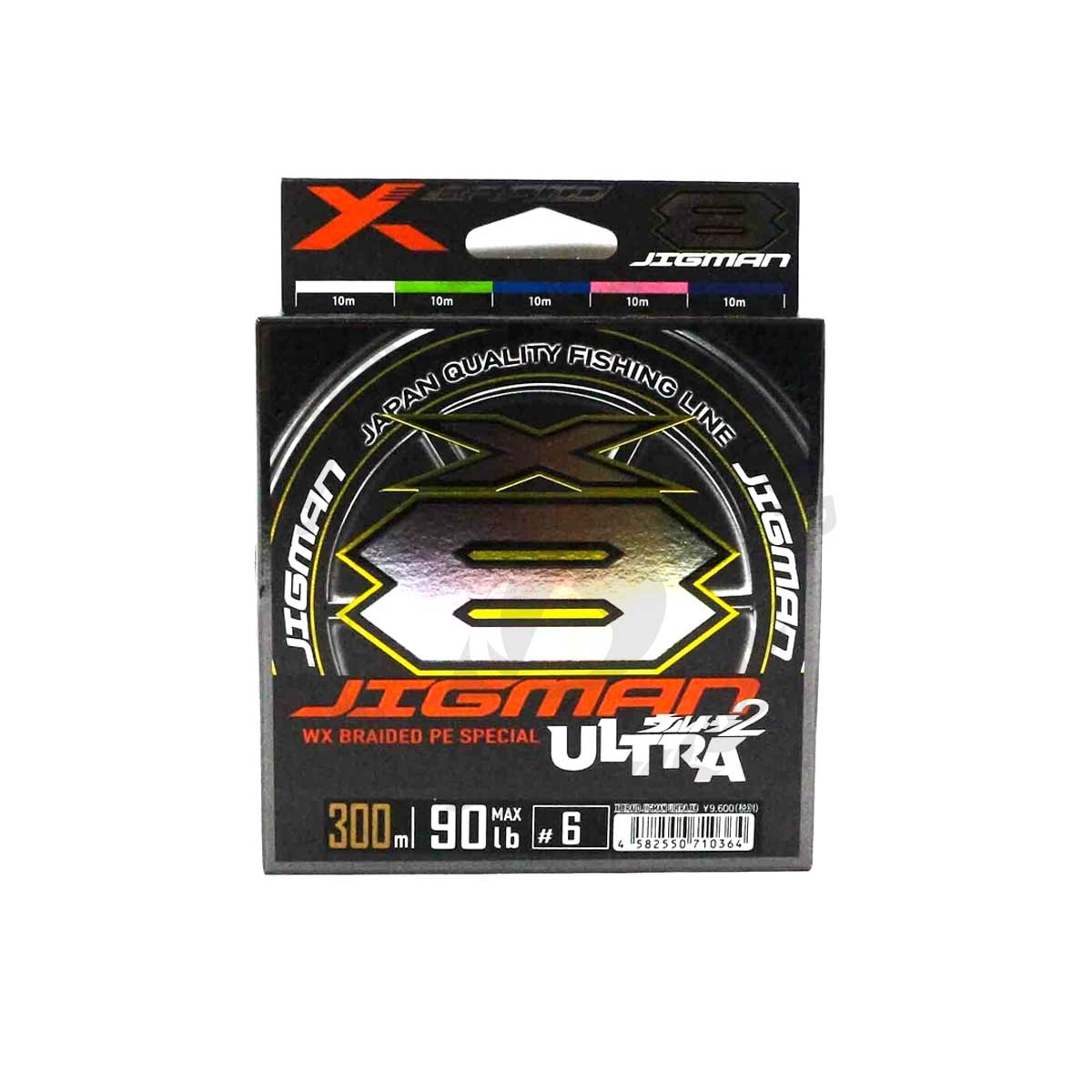 YGK X-Braid Jigman Ultra X8 300m #PE6 (Multi Color)*สายพีอี