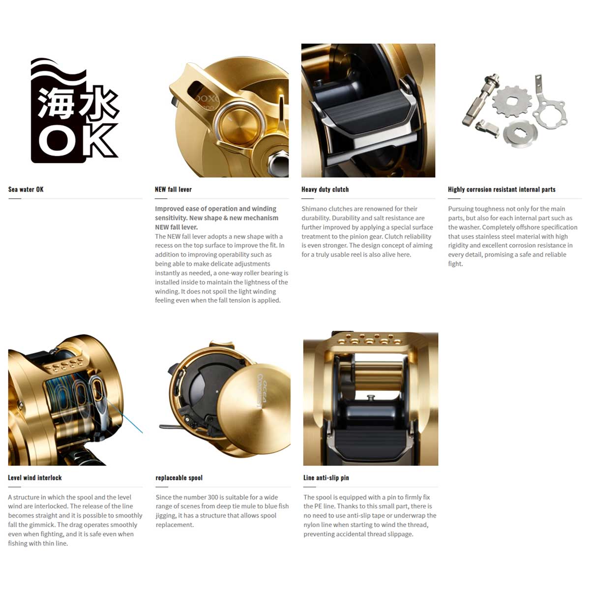 Shimano Ocea Conquest*22 300XG (Right Hand)*รอกจิ๊กกิ้ง - 7 SEAS