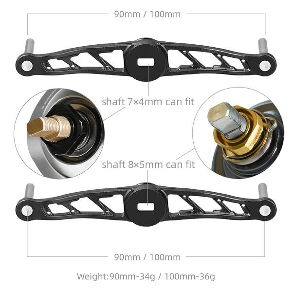 Poignée Gomexus BD100HCA27TBK – Alu Argent 100mm – Pour Shimano, Daiwa (Neuf)