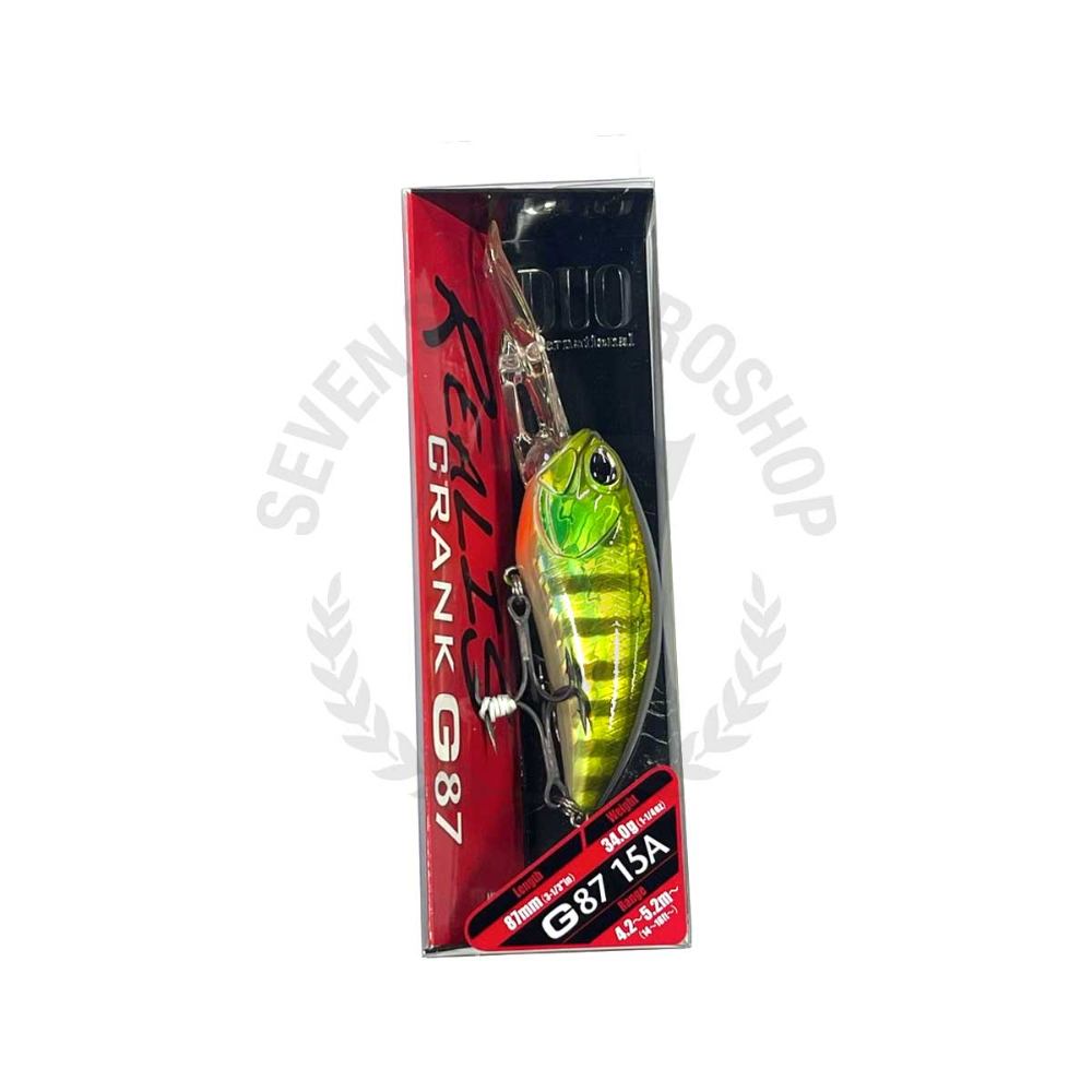 Leurre Duo Realis Crank G87 15A Flottant Avec Grelot - 87mm, 34g, Pour Pêche Au Bass