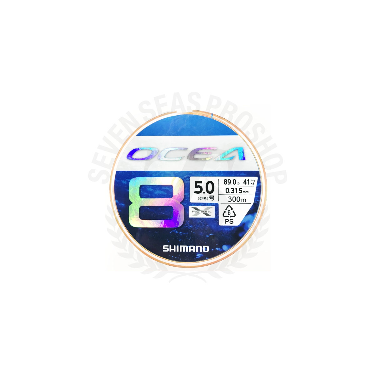 Shimano Ocea Ex8 Pl-078l PE 300m Reel Line No 6 99lb for