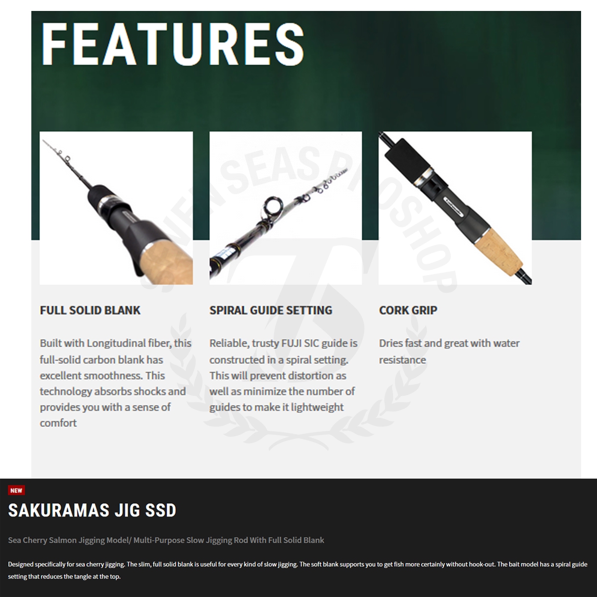 TAILWALK UMI-SAKURAMAS Jigging SSD C651*Full Solid Bait