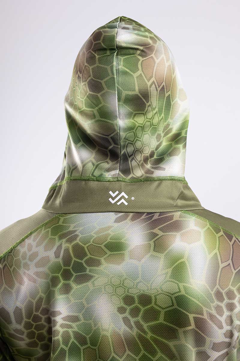 ICH Native Hoodie Olive Python Camouflage (Men Size-L)*เสื้อ