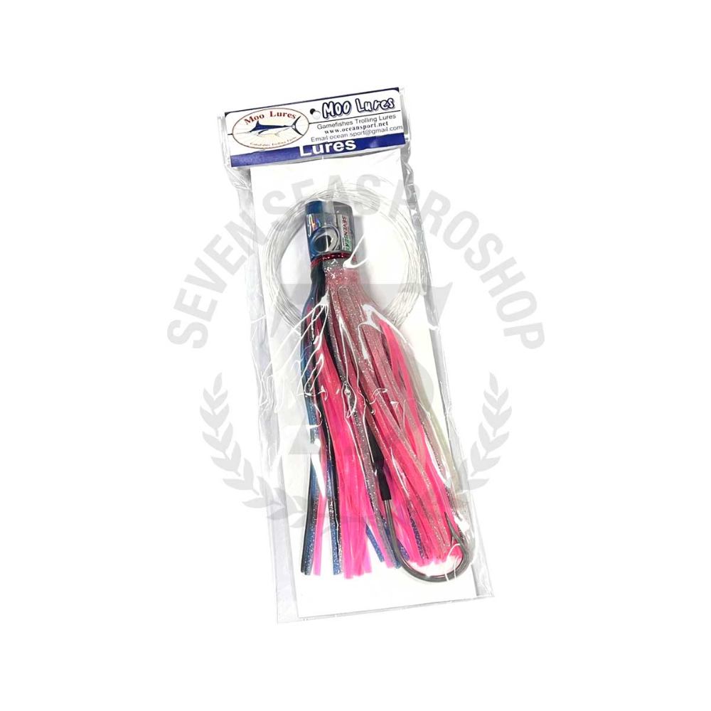 Moo Lures Straight Runner Lures 24cm Blue/Silver+Pink*เหยื่อ Moo Lures Straight Runner Lures 24cm Blue/Silver+Pink*เหยื่อ