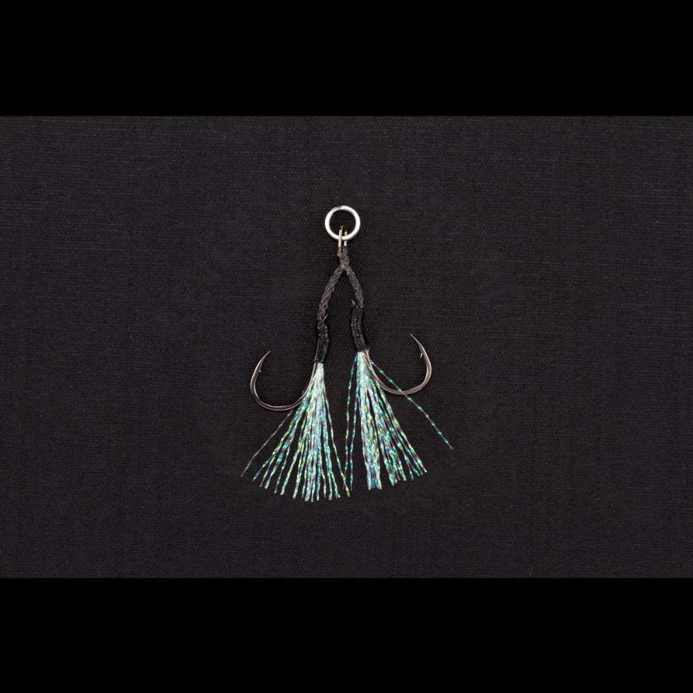 Hameçon Double Assistance Decoy DJ-96 Fiber Light Game - Tailles #6 #4 #2 - Fabriqué Au Japon