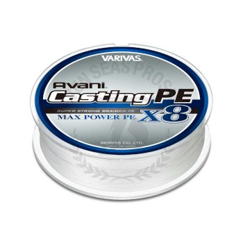 Varivas Avani SMP Casting PE Line – 300m, PE 10, 150lb, Grey Braided Fishing Line