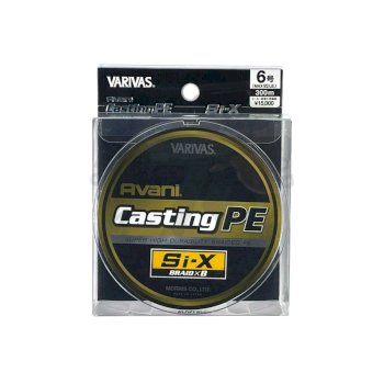 Varivas Avani Casting PE Si-X X8 300m #PE-6 (White Marking